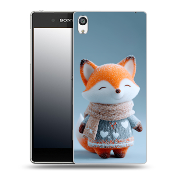 Пластиковый чехол на Sony Xperia E5 с принтом Лиса