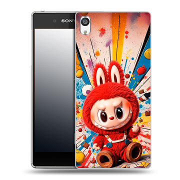 Пластиковый чехол на Sony Xperia E5 с принтом Labubu Лабубу