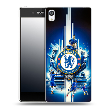Пластиковый чехол на Sony Xperia E5 с принтом Chelsea Челси