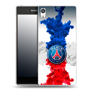 Пластиковый чехол на Sony Xperia E5 с принтом PSG ПСЖ