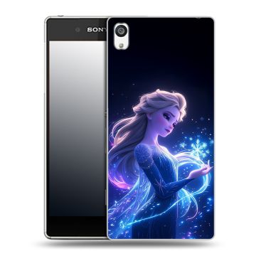 Пластиковый чехол на Sony Xperia E5 с принтом Холодное сердце Frozen