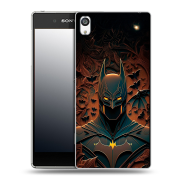 Пластиковый чехол на Sony Xperia E5 с принтом Batman Бэтмен