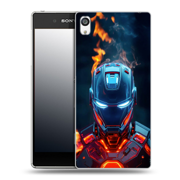 Пластиковый чехол на Sony Xperia E5 с принтом IronMan Железный человек