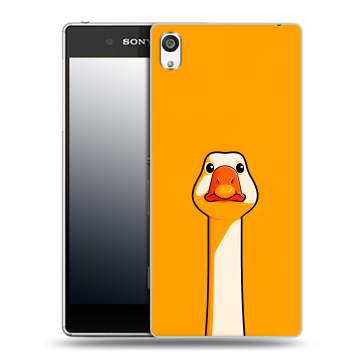 Пластиковый чехол на Sony Xperia E5 с принтом Смешная утка