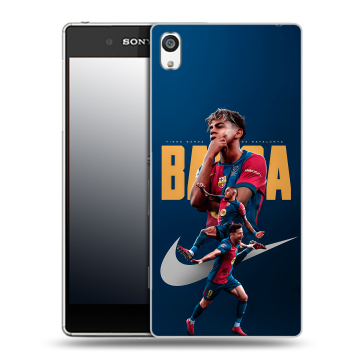 Пластиковый чехол на Sony Xperia E5 с принтом Барселона Barca Yamal 