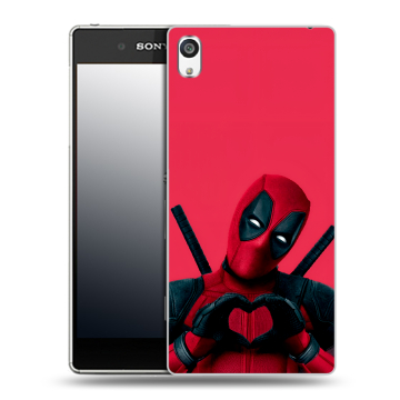Пластиковый чехол на Sony Xperia E5 с принтом Дедпул Deadpool