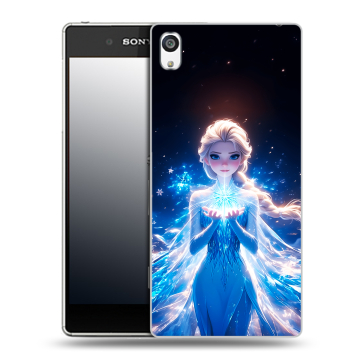 Пластиковый чехол на Sony Xperia E5 с принтом Холодное сердце Frozen