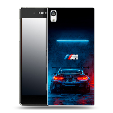 Пластиковый чехол на Sony Xperia E5 с принтом BMW БМВ