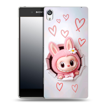 Пластиковый чехол на Sony Xperia E5 с принтом Labubu Лабубу
