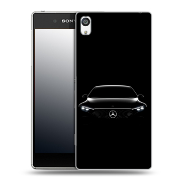 Пластиковый чехол на Sony Xperia E5 с принтом Mercedes Мерседес