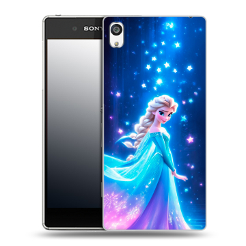 Пластиковый чехол на Sony Xperia E5 с принтом Холодное сердце Frozen