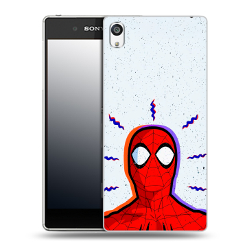 Пластиковый чехол на Sony Xperia E5 с принтом Spiderman Человек паук