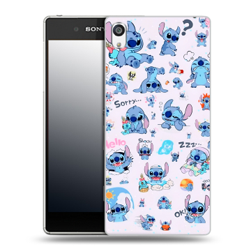 Пластиковый чехол на Sony Xperia E5 с принтом Лило и Стич