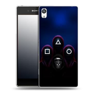 Пластиковый чехол на Sony Xperia E5 с принтом Игра Кальмара