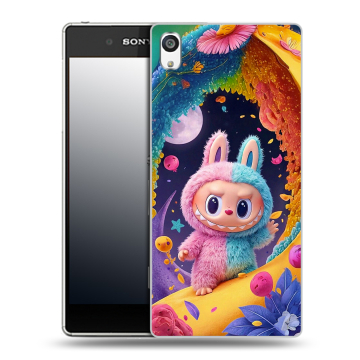 Пластиковый чехол на Sony Xperia E5 с принтом Labubu Лабубу