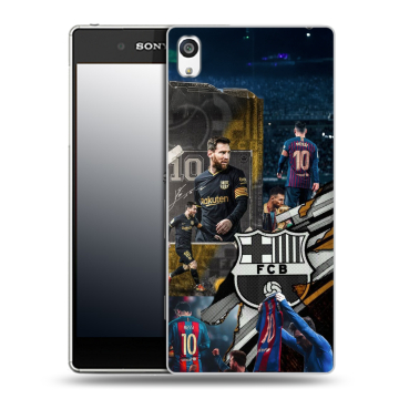 Пластиковый чехол на Sony Xperia E5 с принтом Messi Barcelona