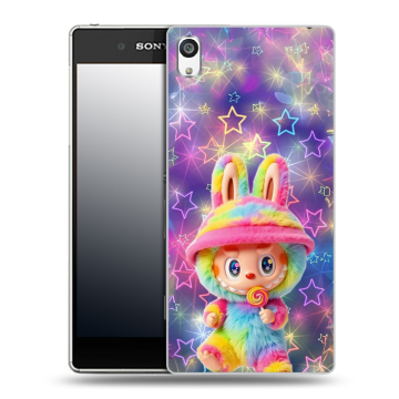 Пластиковый чехол на Sony Xperia E5 с принтом Labubu Лабубу