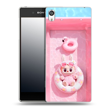 Пластиковый чехол на Sony Xperia E5 с принтом Labubu Лабубу