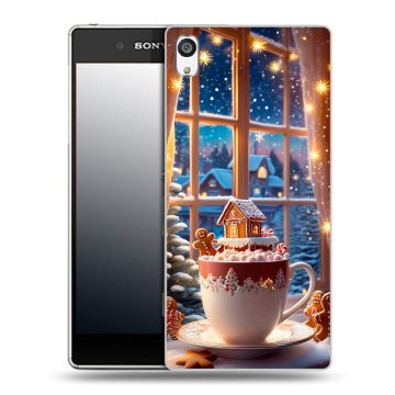 Пластиковый чехол на Sony Xperia E5 с принтом Новый год