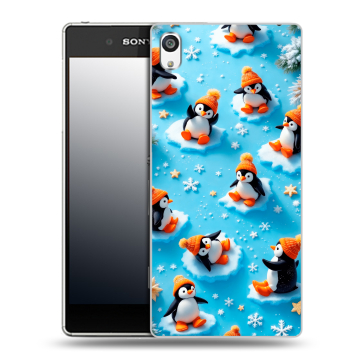 Пластиковый чехол на Sony Xperia E5 с принтом Новый год