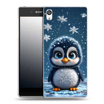 Пластиковый чехол на Sony Xperia E5 с принтом Новый год