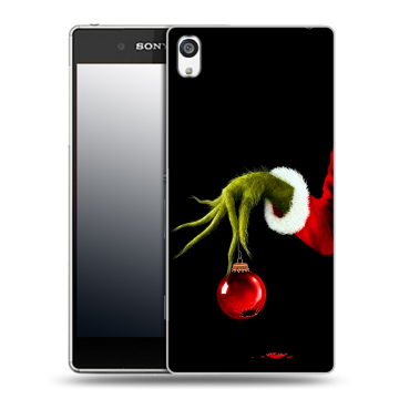 Пластиковый чехол на Sony Xperia E5 с принтом Новый год Гринч