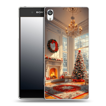 Пластиковый чехол на Sony Xperia E5 с принтом Новый год