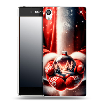 Пластиковый чехол на Sony Xperia E5 с принтом Новый год