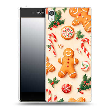 Пластиковый чехол на Sony Xperia E5 с принтом Новый год