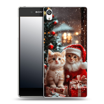 Пластиковый чехол на Sony Xperia E5 с принтом Новый год