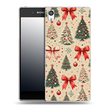Пластиковый чехол на Sony Xperia E5 с принтом Новый год