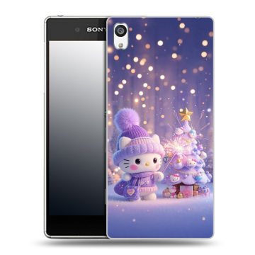 Пластиковый чехол на Sony Xperia E5 с принтом Новый год