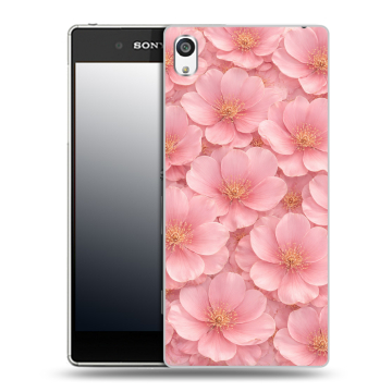 Пластиковый чехол на Sony Xperia E5 с принтом женский