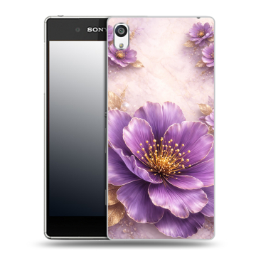 Пластиковый чехол на Sony Xperia E5 с принтом женский