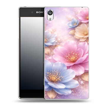 Пластиковый чехол на Sony Xperia E5 с принтом женский