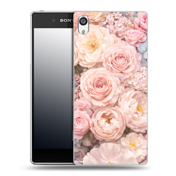Пластиковый чехол на Sony Xperia E5 с принтом женский