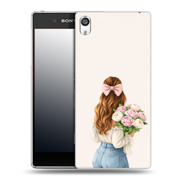 Пластиковый чехол на Sony Xperia E5 с принтом женский