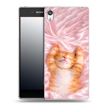 Пластиковый чехол на Sony Xperia E5 с принтом женский
