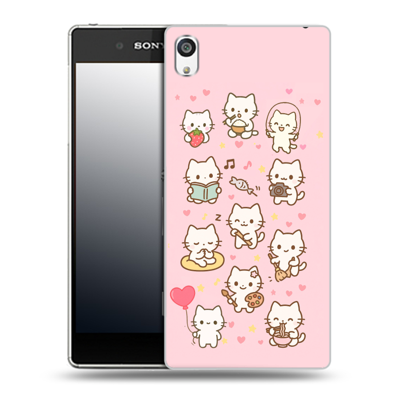 Пластиковый чехол на Sony Xperia E5 с принтом Hello Kitty Хелоу Кити Пластиковый чехол на Sony Xperia E5 с принтом Hello Kitty Хелоу Кити