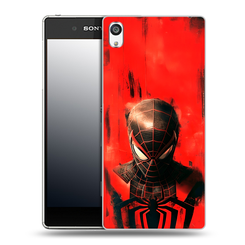 Пластиковый чехол на Sony Xperia E5 с принтом человек паук spiderman Пластиковый чехол на Sony Xperia E5 с принтом человек паук spiderman