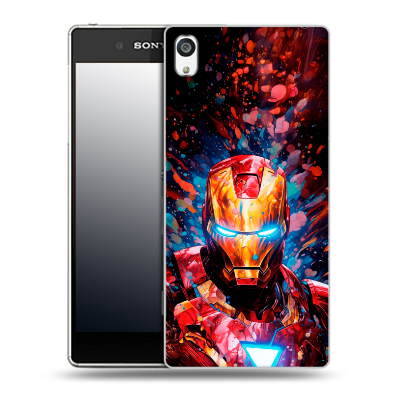 Пластиковый чехол на Sony Xperia E5 с принтом Железный человек Ironman Пластиковый чехол на Sony Xperia E5 с принтом Железный человек Ironman