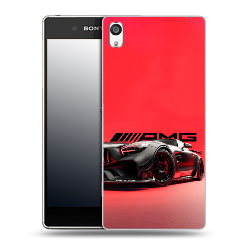 Пластиковый чехол на Sony Xperia E5 с принтом Мерседес Mercedes AMG Пластиковый чехол на Sony Xperia E5 с принтом Мерседес Mercedes AMG