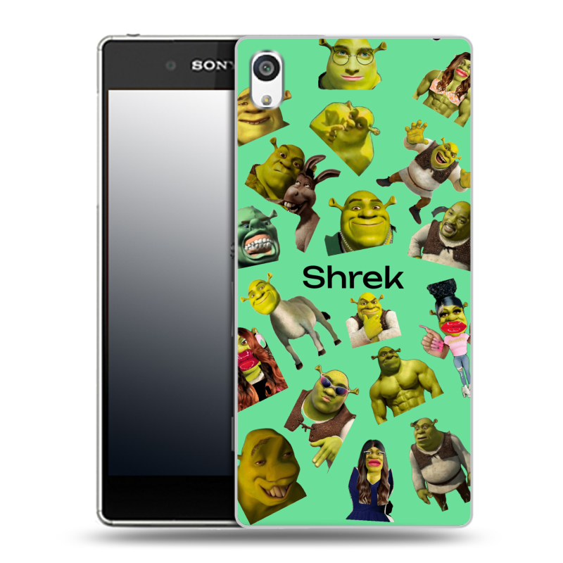Пластиковый чехол на Sony Xperia E5 с принтом Шрек Shrek Пластиковый чехол на Sony Xperia E5 с принтом Шрек Shrek