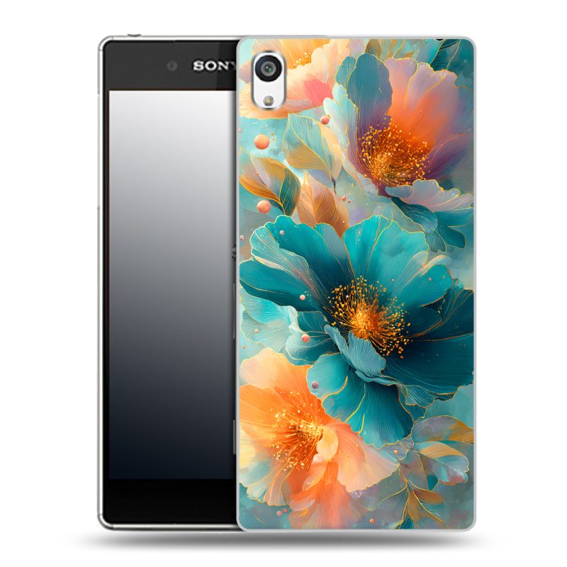 Пластиковый чехол на Sony Xperia E5 с принтом Цветы Пластиковый чехол на Sony Xperia E5 с принтом Цветы