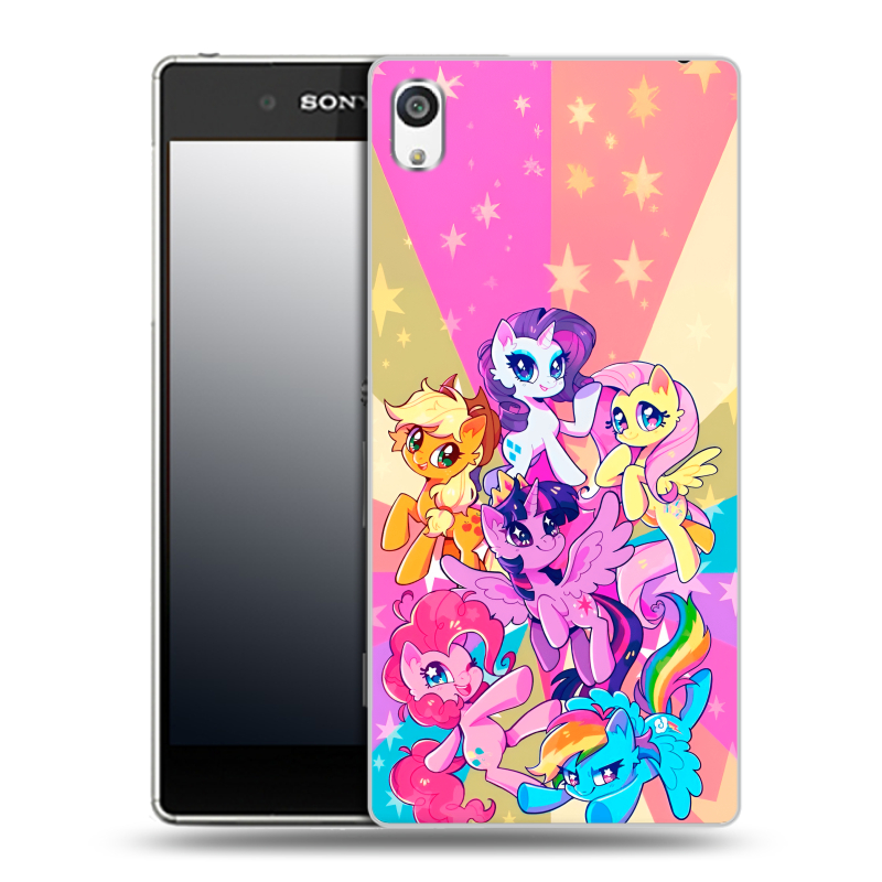 Пластиковый чехол на Sony Xperia E5 с принтом My little pony Дружба чудо Пластиковый чехол на Sony Xperia E5 с принтом My little pony Дружба чудо