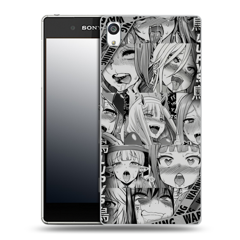 Пластиковый чехол на Sony Xperia E5 с принтом Ahegao Ахегао Аниме Пластиковый чехол на Sony Xperia E5 с принтом Ahegao Ахегао Аниме