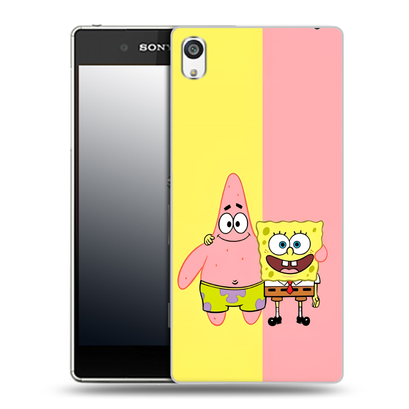 Пластиковый чехол на Sony Xperia E5 с принтом Спанч боб Спанчбоб Пластиковый чехол на Sony Xperia E5 с принтом Спанч боб Спанчбоб