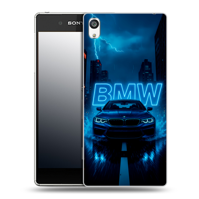 Пластиковый чехол на Sony Xperia E5 с принтом BMW БМВ Пластиковый чехол на Sony Xperia E5 с принтом BMW БМВ