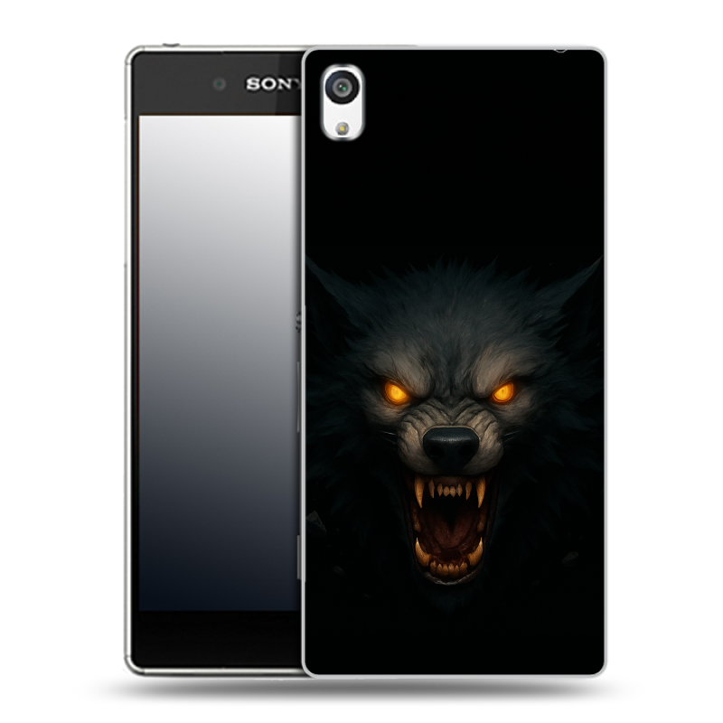 Пластиковый чехол на Sony Xperia E5 с принтом Волк Пластиковый чехол на Sony Xperia E5 с принтом Волк