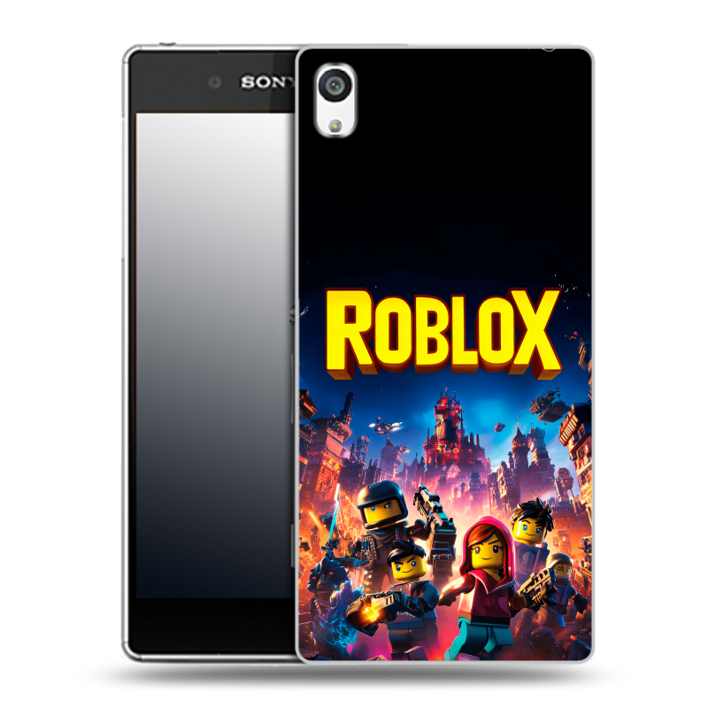 Пластиковый чехол на Sony Xperia E5 с принтом Roblox Роблокс Пластиковый чехол на Sony Xperia E5 с принтом Roblox Роблокс